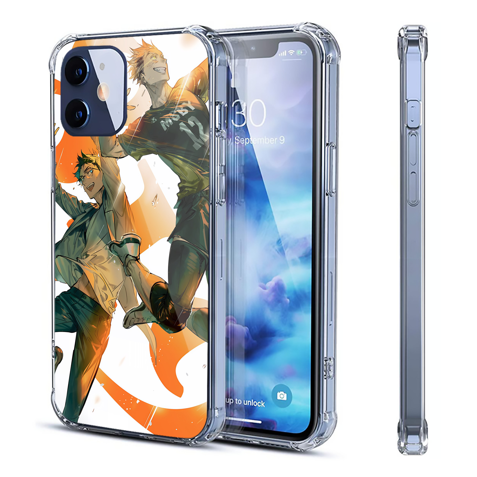 （画像用） ハイキュー!! Haikyu!! 【iPhone 12シリーズ対応】透明スマホケース（クリアソフトケース）